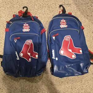 Two Blue and Red Franklin Boston Red Soc Backpacks